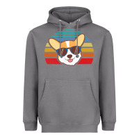 Storm cool corgi vintage 80s dog lover Heavyweight Hoodie - linhVisuals