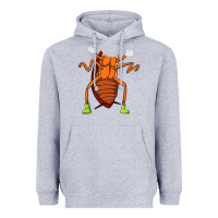 Heather Grey cool easy cockroach insect halloween Heavyweight Hoodie - linhVisuals