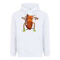 White cool easy cockroach insect halloween Heavyweight Hoodie - linhVisuals