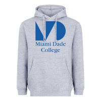 Heather Grey miami dade college Heavyweight Hoodie - linhVisuals