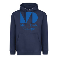Navy miami dade college Heavyweight Hoodie - linhVisuals