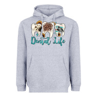 Heather Grey dental life Heavyweight Hoodie - JahusDesignShop