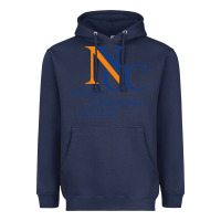 Navy nassau community college Heavyweight Hoodie - linhVisuals