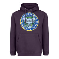 Plum queensborough community college Heavyweight Hoodie - linhVisuals