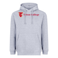 Heather Grey triton college Heavyweight Hoodie - linhVisuals
