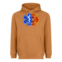 Meerkat emt firefighter ems fire first responder premium Heavyweight Hoodie - linhVisuals