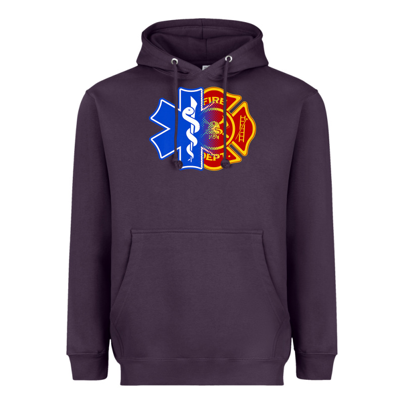 Emt Firefighter Ems Fire First Responder Premium Heavyweight Hoodie by linhVisuals | Teevron