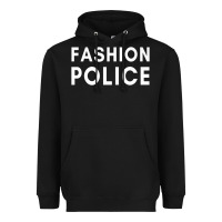 Black fashion police premium Heavyweight Hoodie - linhVisuals