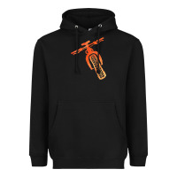 Black fat bike mountain biking Heavyweight Hoodie - linhVisuals