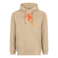 Mushroom fat bike mountain biking Heavyweight Hoodie - linhVisuals
