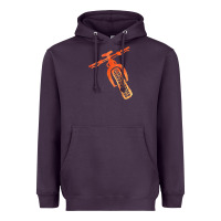 Plum fat bike mountain biking Heavyweight Hoodie - linhVisuals