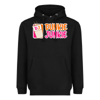 Black donut coffee lover dunkie junkie Heavyweight Hoodie - linhVisuals