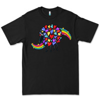 Black Rainbow sheep Premium Tee - CowGirlArtShop