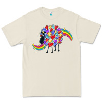 Bone Rainbow sheep Premium Tee - CowGirlArtShop