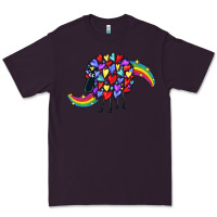 Plum Rainbow sheep Premium Tee - CowGirlArtShop