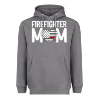 Storm female firefighter mom thin red line flag firefighting premium Heavyweight Hoodie - linhVisuals