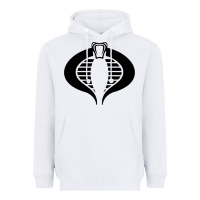 White Gi Joe Cobra Vintage Heavyweight Hoodie - linhVisuals