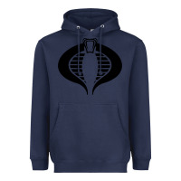 Navy Gi Joe Cobra Vintage Heavyweight Hoodie - linhVisuals