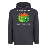 Smoke dumpster fire its fine im fine Heavyweight Hoodie - linhVisuals