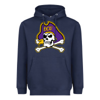 Navy East Carolina Pirates Heavyweight Hoodie - linhVisuals