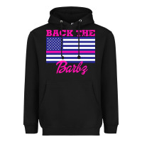 Black NICKI BACK THE BARBZ Heavyweight Hoodie - linhVisuals