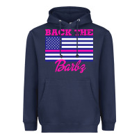 Navy NICKI BACK THE BARBZ Heavyweight Hoodie - linhVisuals