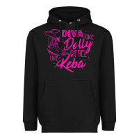 Black Reba Mcentire Diva Like Dolly Rebel Like Reba Heavyweight Hoodie - linhVisuals