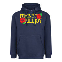 Navy feminist killjoy retro women woman Heavyweight Hoodie - linhVisuals