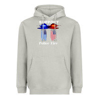 Moon Dust support our police & fire departments   1st responders premium Heavyweight Hoodie - linhVisuals