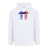 White support our police & fire departments   1st responders premium Heavyweight Hoodie - linhVisuals