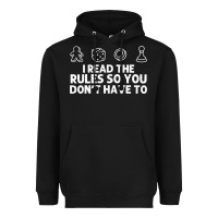 Black funny board game lovers gamers players Heavyweight Hoodie - linhVisuals