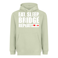 Matcha funny bridge card game lover bridge Heavyweight Hoodie - linhVisuals