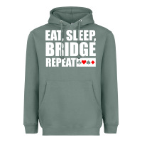 Sage funny bridge card game lover bridge Heavyweight Hoodie - linhVisuals
