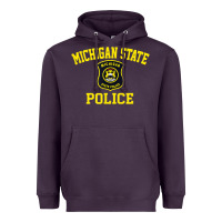 Plum michigan state police Heavyweight Hoodie - linhVisuals
