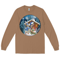 Toasted Coconut Winter Farm Animals Long Sleeve Tee - FaDigitalArtStudio