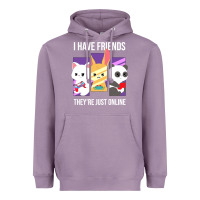 Lavender i have friends they are just online Heavyweight Hoodie - linhVisuals