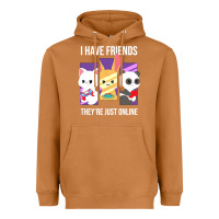 Meerkat i have friends they are just online Heavyweight Hoodie - linhVisuals