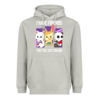 Moon Dust i have friends they are just online Heavyweight Hoodie - linhVisuals