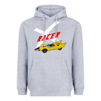Heather Grey racer x Heavyweight Hoodie - linhVisuals