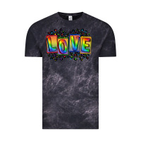 Cloud Black Love pride Vintage Tee - FaDigitalArtStudio