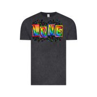 Vintage Black Love pride Vintage Tee - FaDigitalArtStudio
