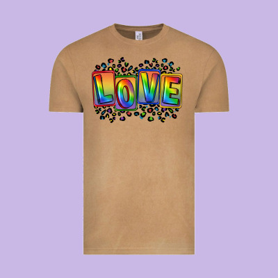 Love Pride Vintage Tee Designed By Fadigitalartstudio