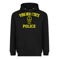 Black virginia state police Heavyweight Hoodie - linhVisuals