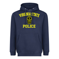 Navy virginia state police Heavyweight Hoodie - linhVisuals