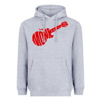 Heather Grey red monkees Heavyweight Hoodie - linhVisuals