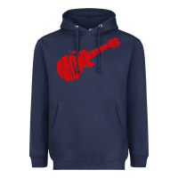 Navy red monkees Heavyweight Hoodie - linhVisuals
