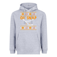 Heather Grey oh snap turkey wishbone funny ugly Heavyweight Hoodie - linhVisuals