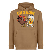 Toasted Coconut oh snap thanksgiving cute turkey day Heavyweight Hoodie - linhVisuals