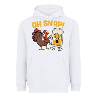 White oh snap thanksgiving cute turkey day Heavyweight Hoodie - linhVisuals