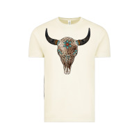 Vintage Arctic Leopard Bull Skull Vintage Tee - Jasminsmagicworld